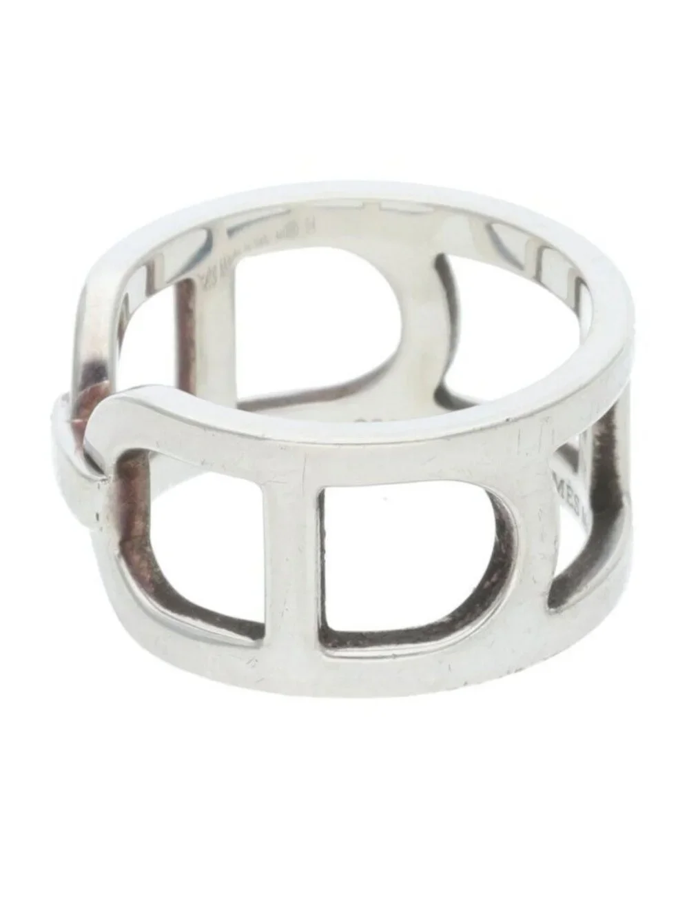 Hermes Ever Chaine Dancre MM Silver Ring 54 14